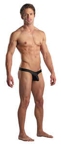 Euro Male Spandex - Full Cut Thong Back - Small - Black MP-PAK874BLKSL