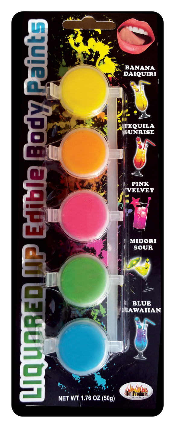 Liquored Up Edible Body Paints - 5 Assorted Flavors HTP3040