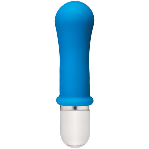 American Pop! Boom! 10 Function Silicone Vibrator  - Blue DJ0500-31-BX