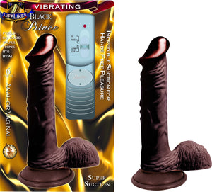 Lifelike Vibrating Black Prince 6'' NW2015-2