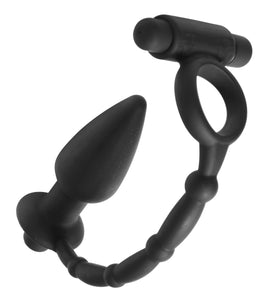 Viaticus Dual Cock Ring & Plug Vibe MS-AD412