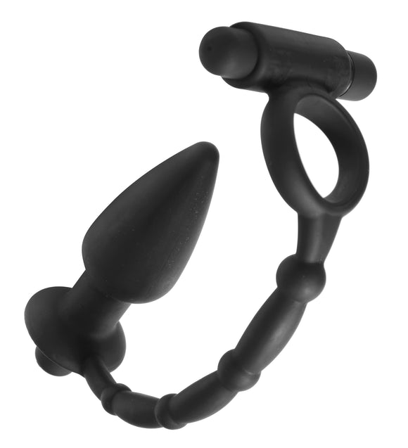 Viaticus Dual Cock Ring & Plug Vibe MS-AD412