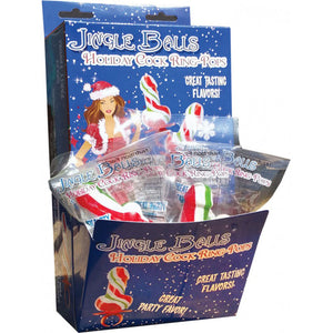 Jingle Balls Holiday Cock Ring Pop - 12  Piece Display HTP2421D