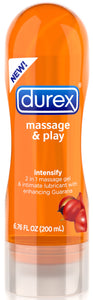 Durex Massage & Play 2 in 1 Intensify Guarana - 6.76 Fl. Oz. / 200 ml PM87639