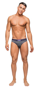 Heather Haze - Cutout Jock - Small/ Medium - Grey MP-395244GYSM